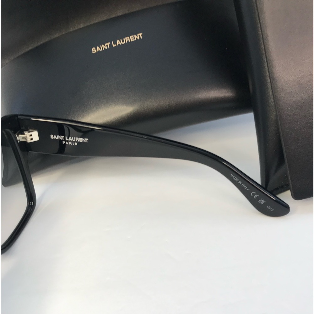 New - 💯 Authentic Saint Laurent Black Grey Sunglasses SLM9 - Picture 11 of 17